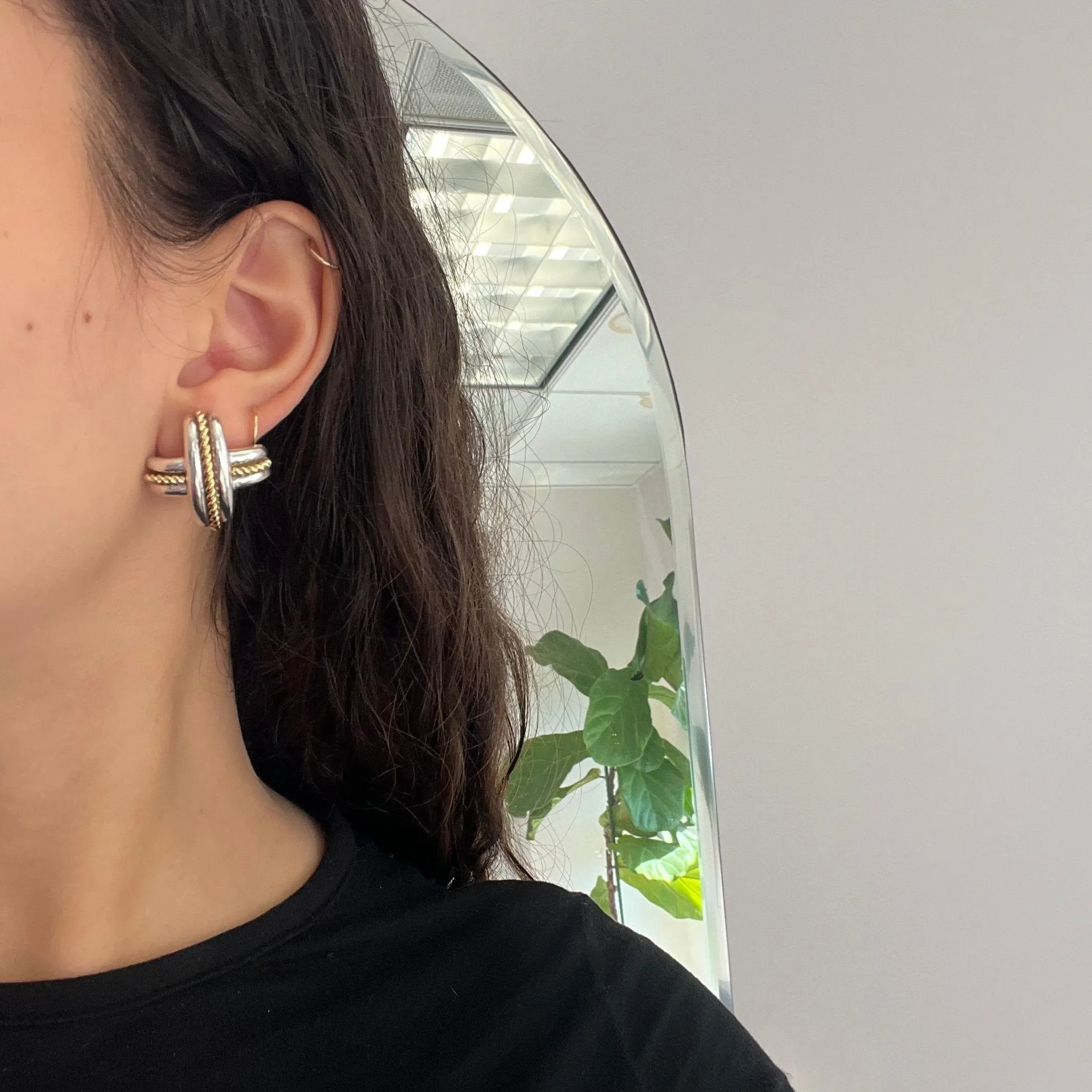 Vintage X Rope Earrings by Tiffany & Co.
