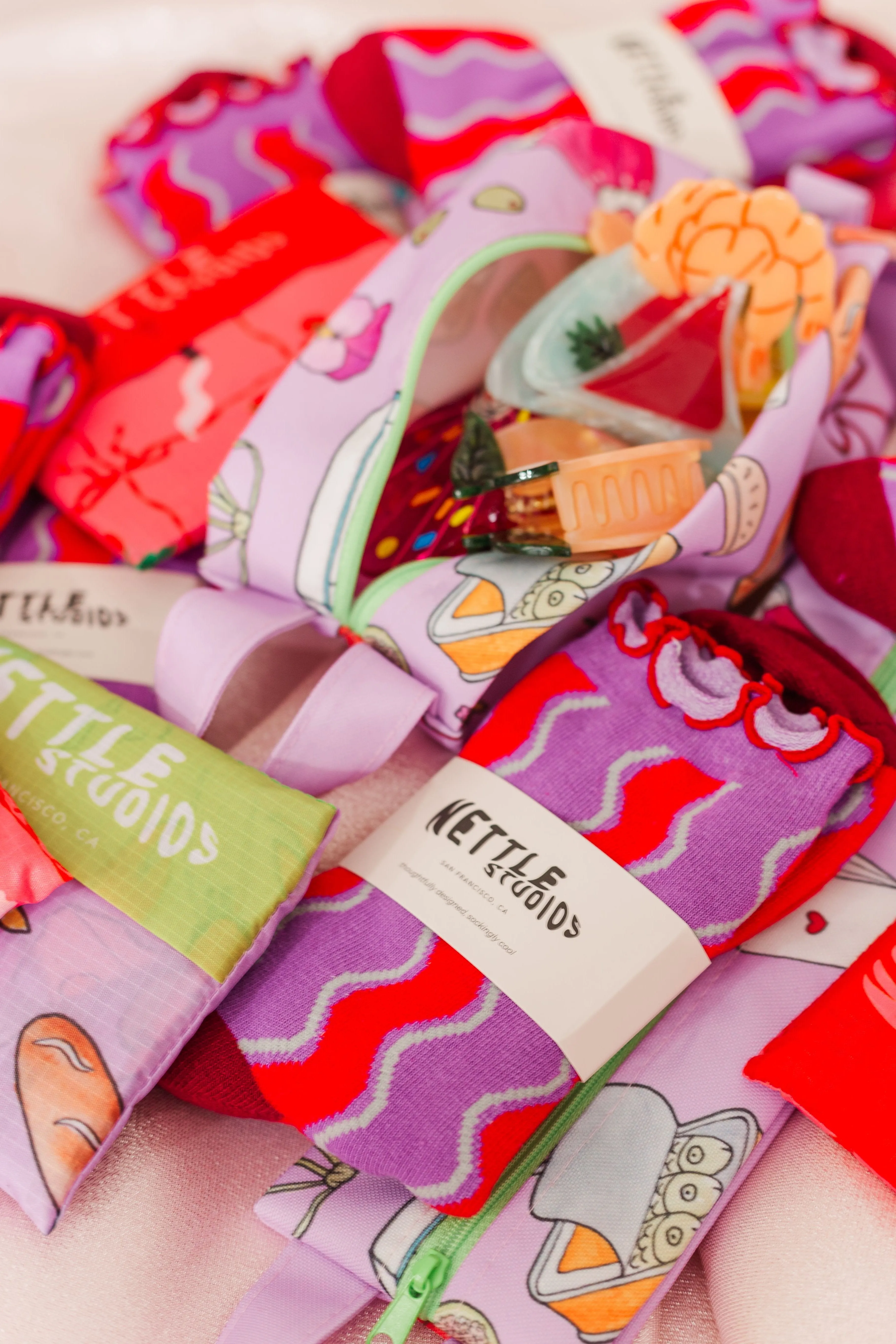 Wavy Stripe Ruffle Socks (RTS)