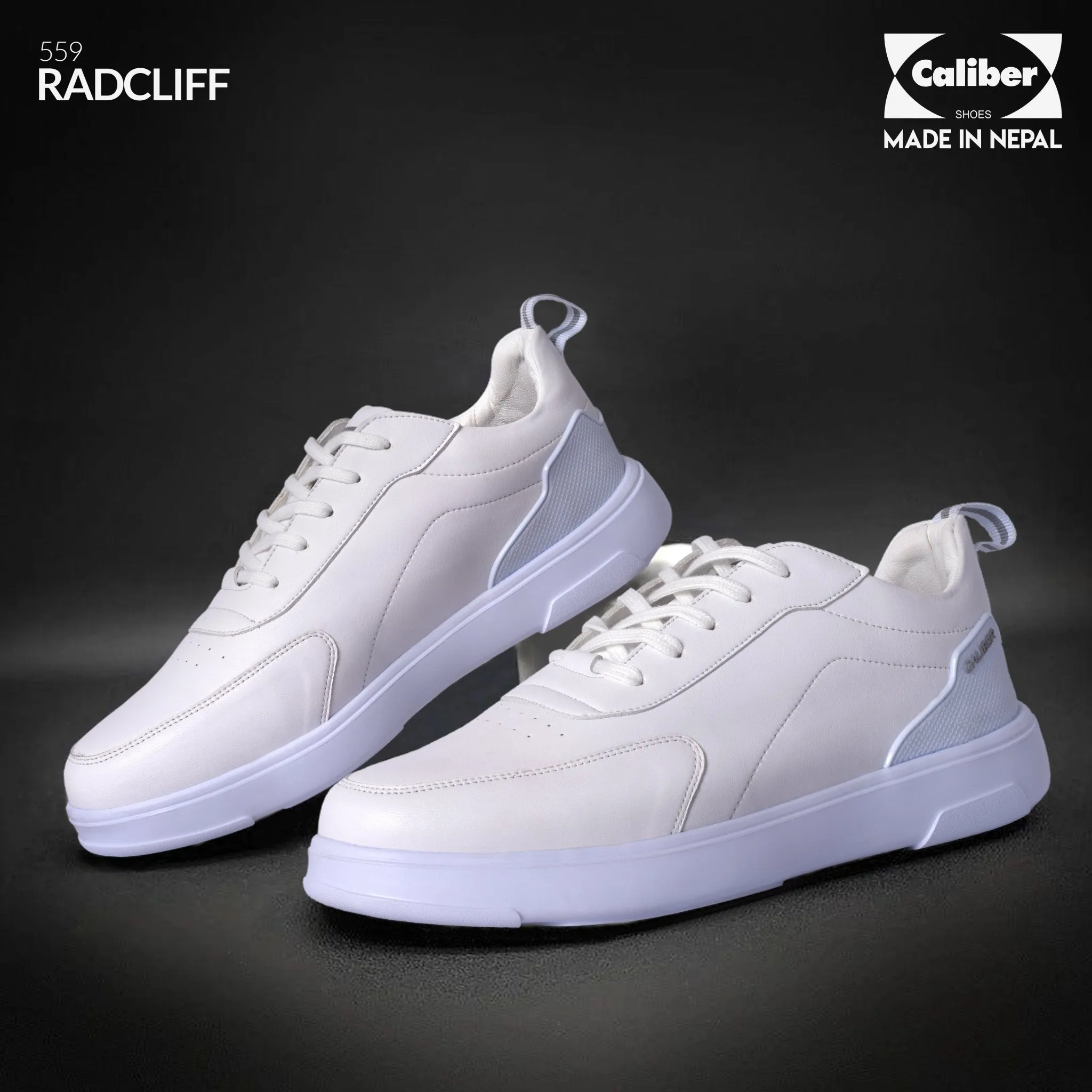 White Casual Sneakers for Men (Radcliff 559)
