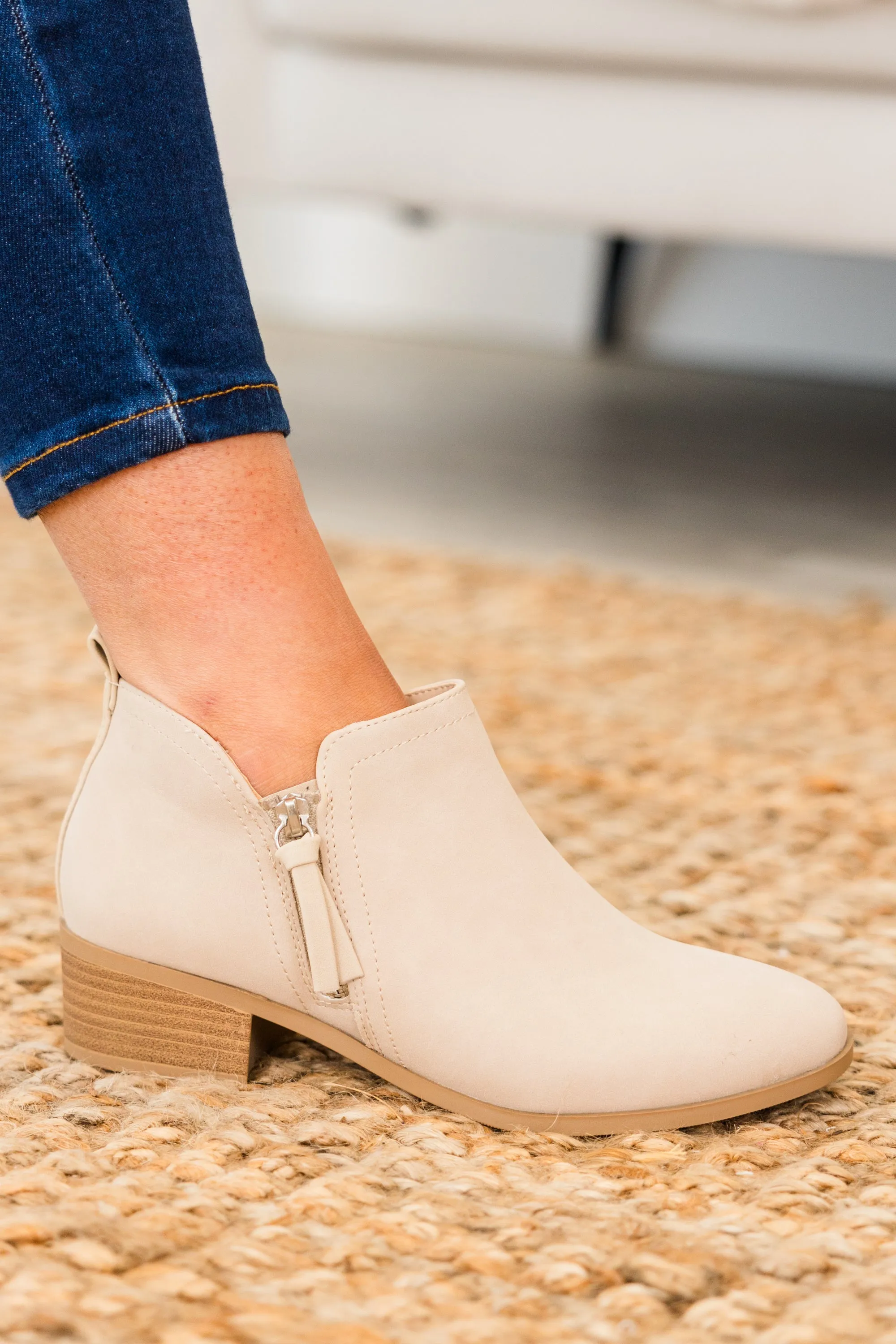 Wild Is The Wind Booties, Nude