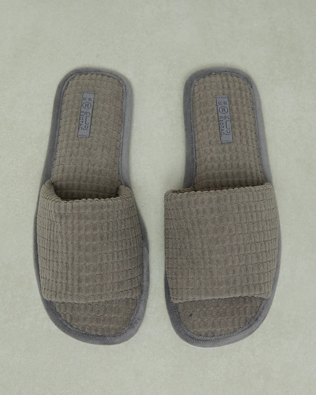 Women Grey Textured Slipper