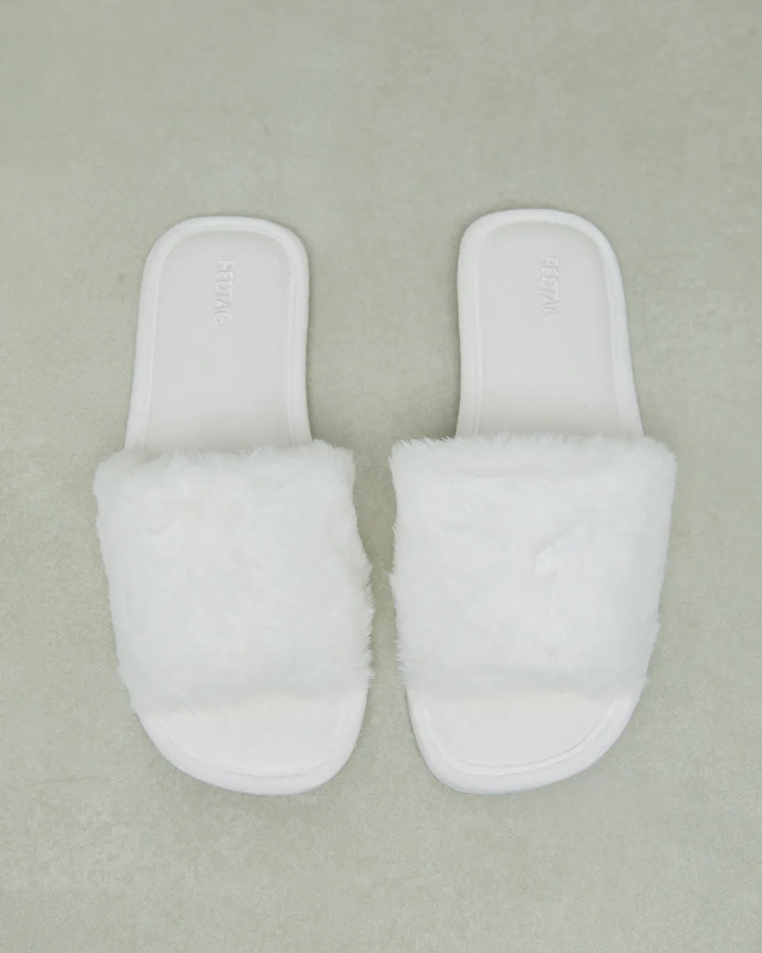 Women White Classic Slipper