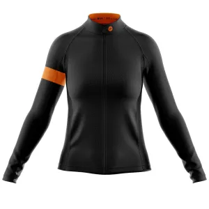 Womens Bezzie Black Long Sleeve Cycling Jersey