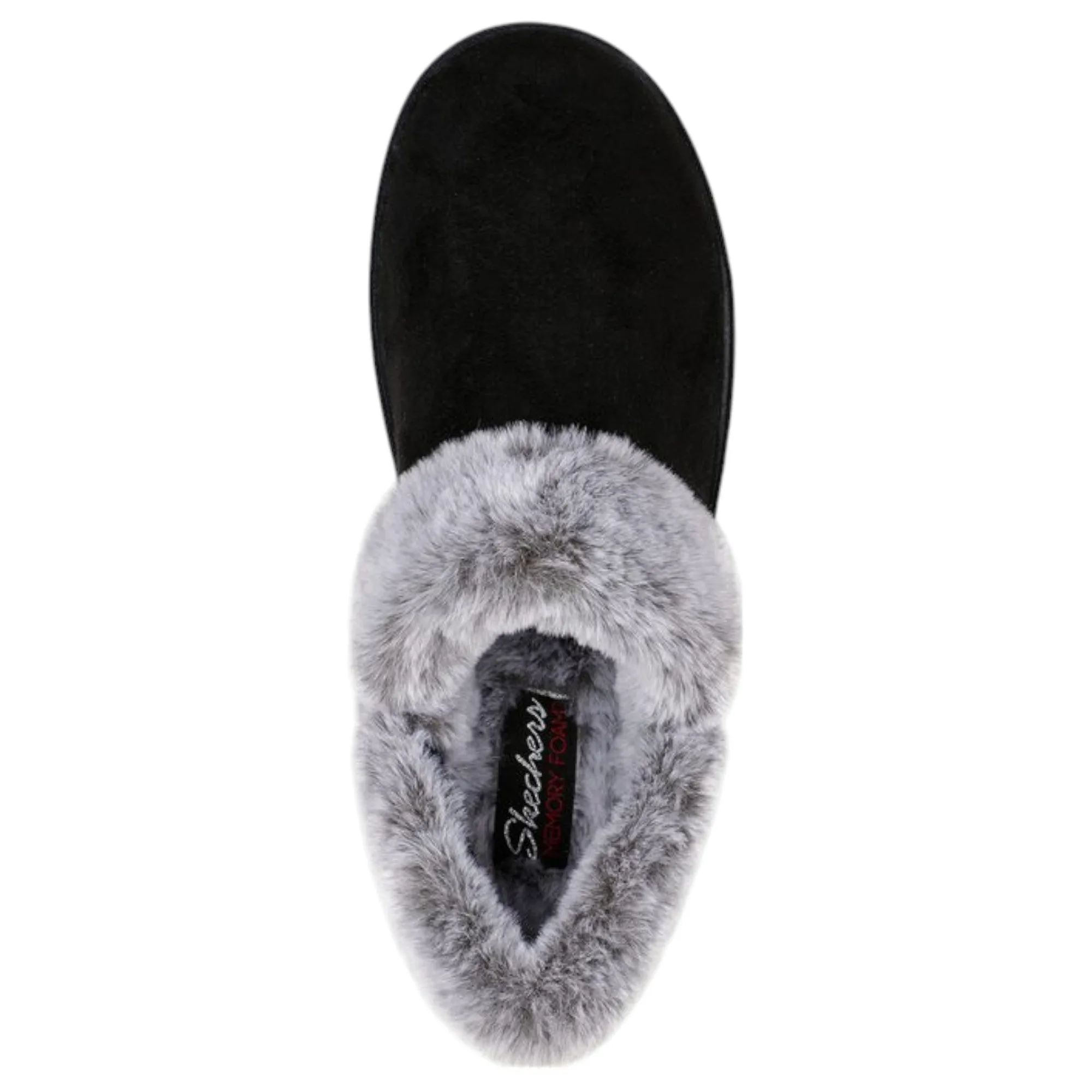 Womens Skechers Cozy Campfire - French Toast Black Comfy Slippers