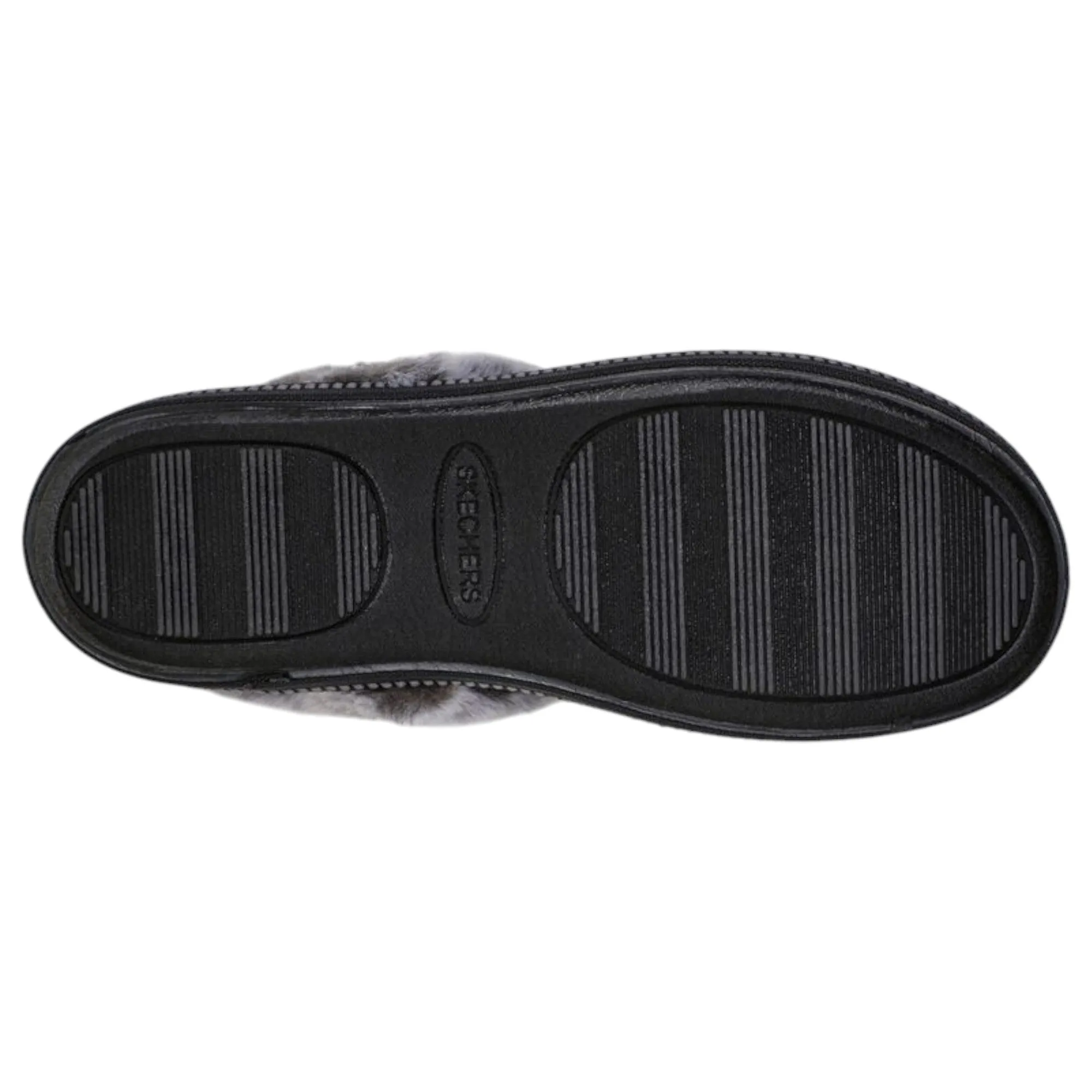 Womens Skechers Cozy Campfire - French Toast Black Comfy Slippers