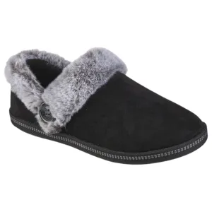 Womens Skechers Cozy Campfire - French Toast Black Comfy Slippers
