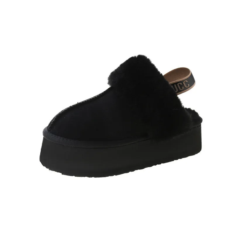 Zinnia™ | Faux Fur Platform Slippers